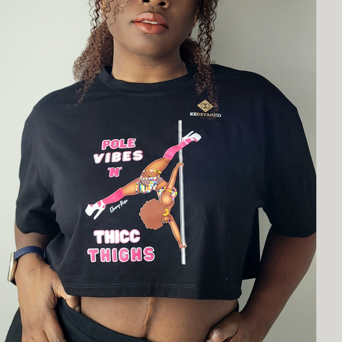 Pole Vibes 'N' Thicc Thighs Crop Top
