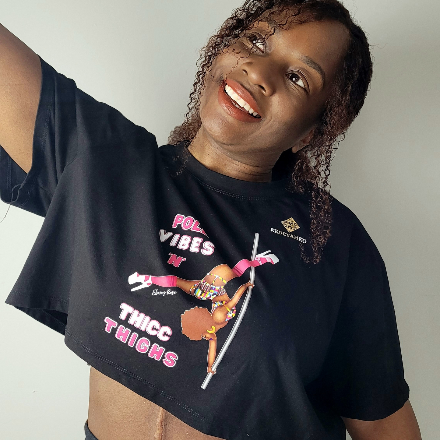 Pole Vibes 'N' Thicc Thighs Crop Top