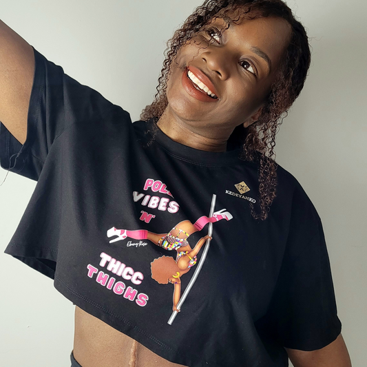 Pole Vibes 'N' Thicc Thighs Crop Top
