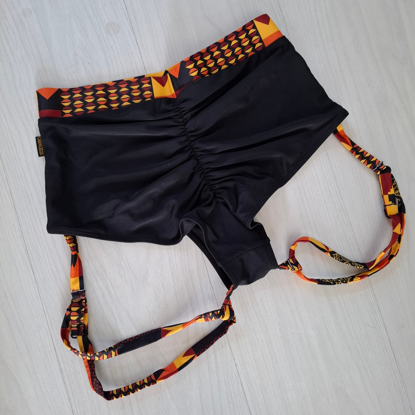 Onyx-Blaze Garter Pole Shorts