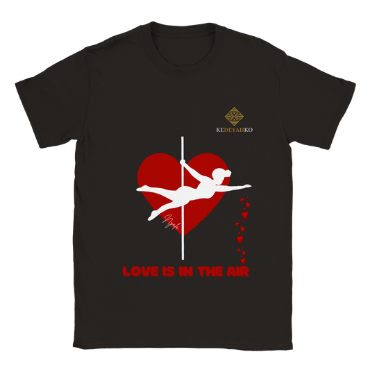 Sample Sale - "Love Is In The Air" Nyala Fitted T-Shirt - Black - Extra Large