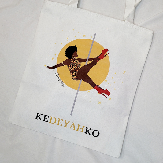 Kedeyahko Kweens "Coconut Cream" Ebony-Rose Tote Bag (LIMITED EDITION)