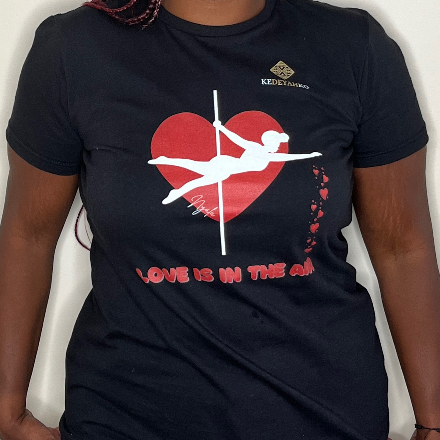 "Love Is In The Air" Nyala Fitted T-Shirt