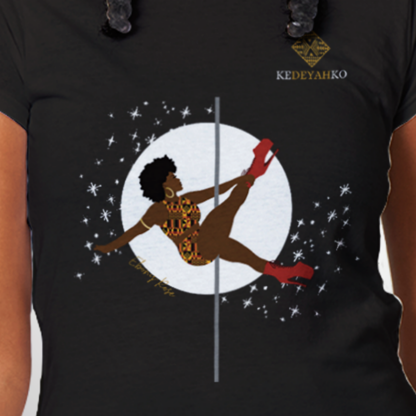 Ebony-Rose Fitted T-Shirt