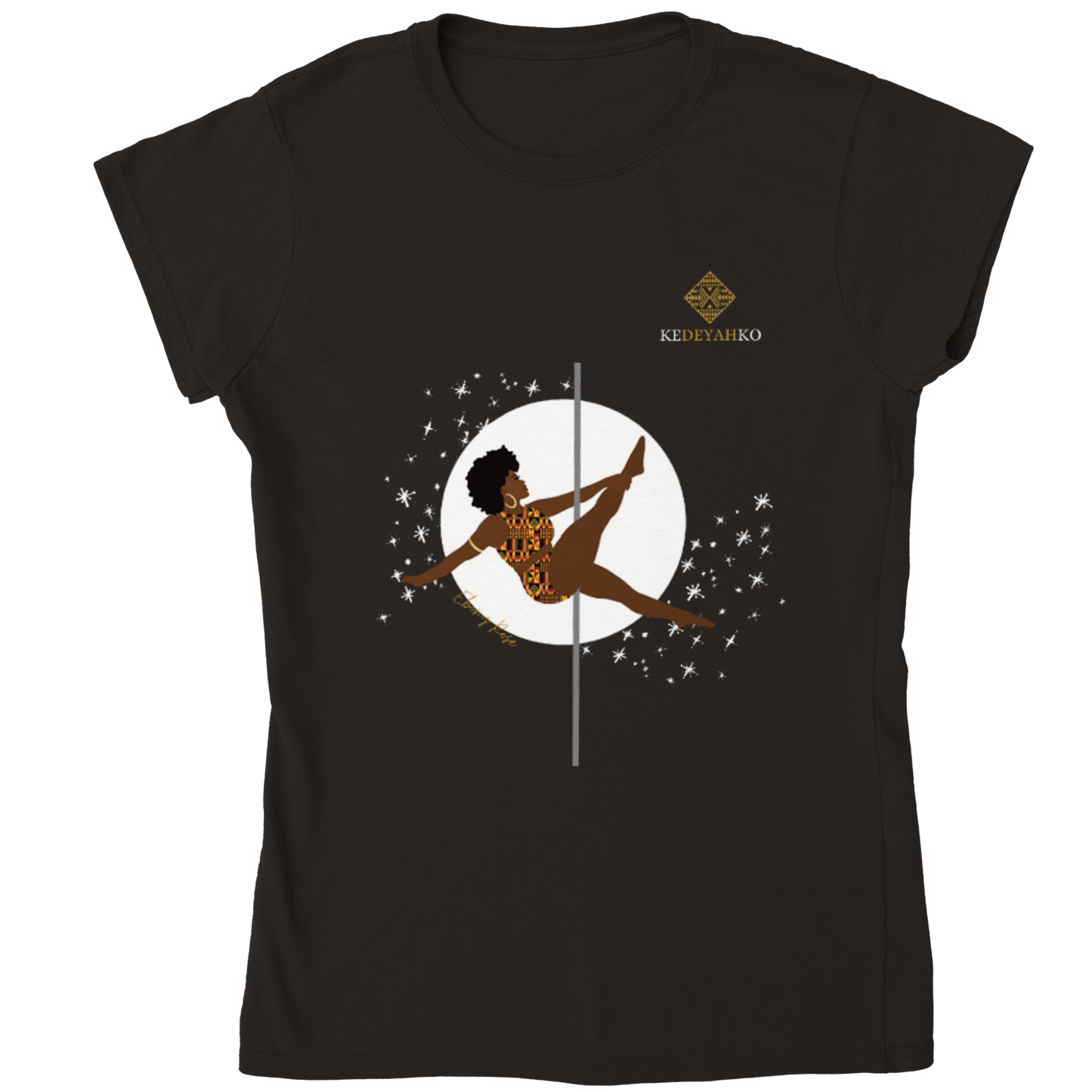 Ebony-Rose Fitted T-Shirt