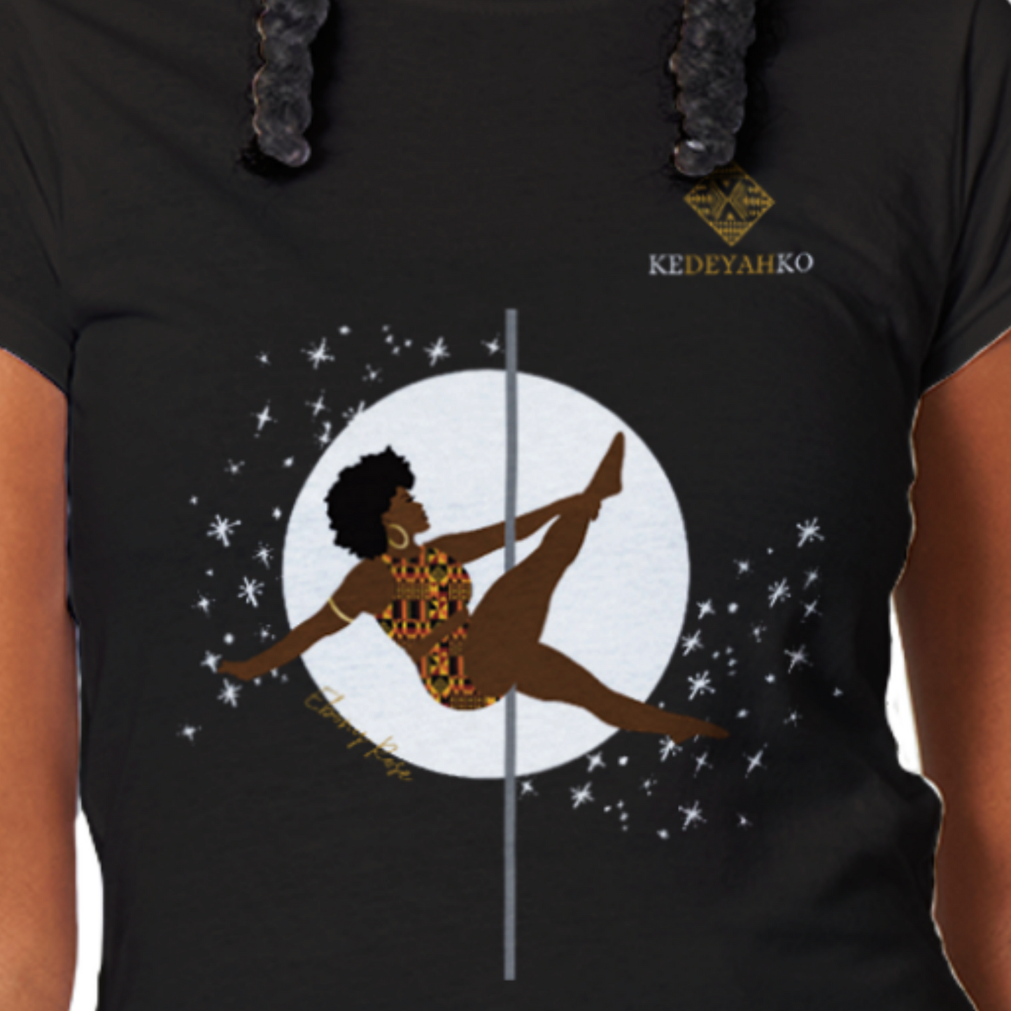 Ebony-Rose Fitted T-Shirt