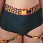 Onyx-Blaze Garter Pole Shorts