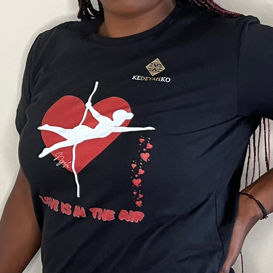 "Love Is In The Air" Nyala Fitted T-Shirt