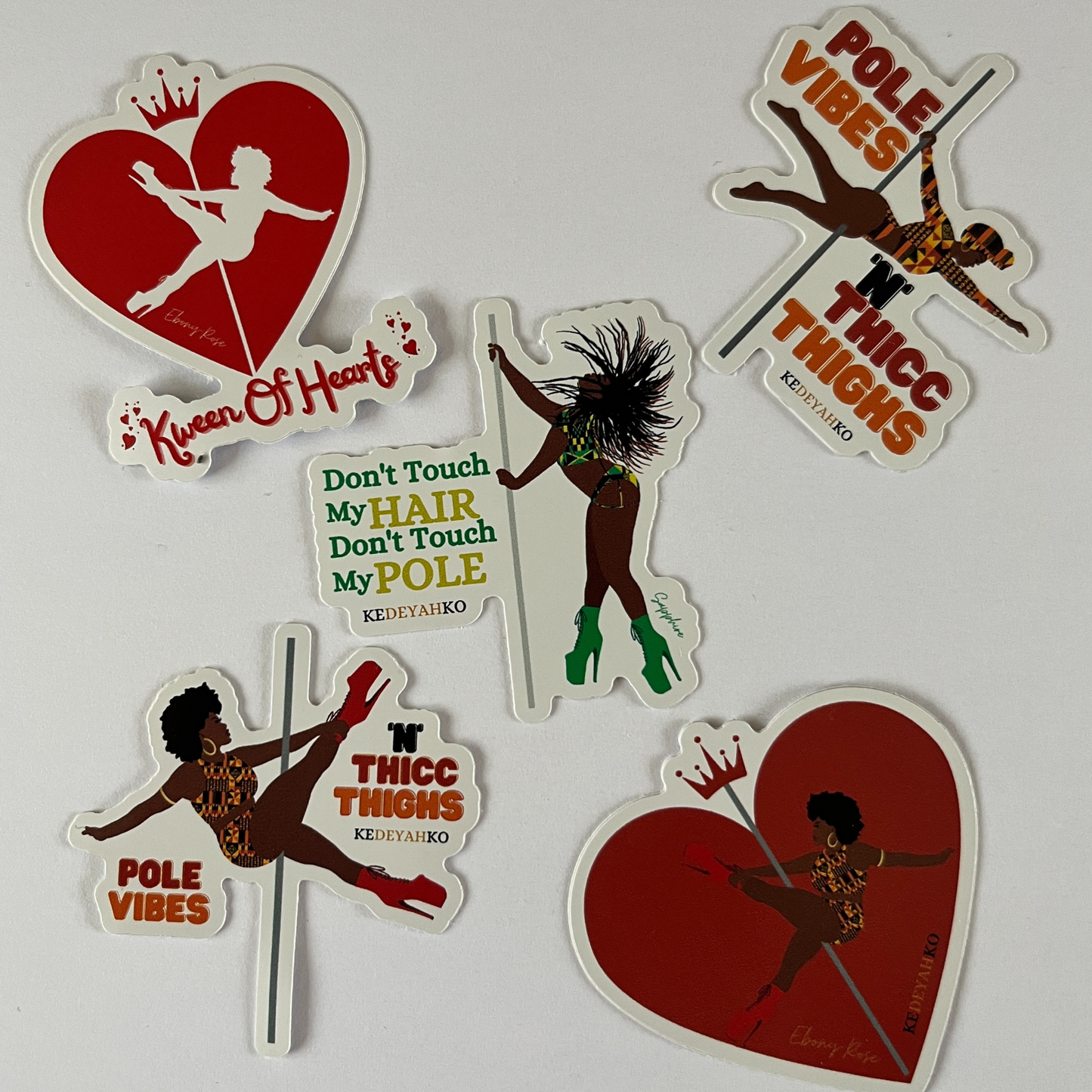 Kedeyahko Kweens Stickers Pack of 5