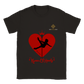 "Kween Of Hearts" Ebony-Rose Black T-Shirt